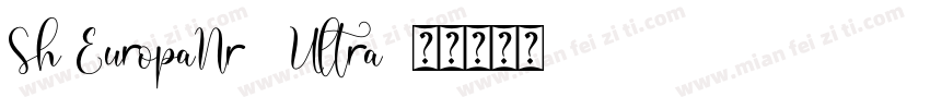 Sh EuropaNr2 Ultra字体转换